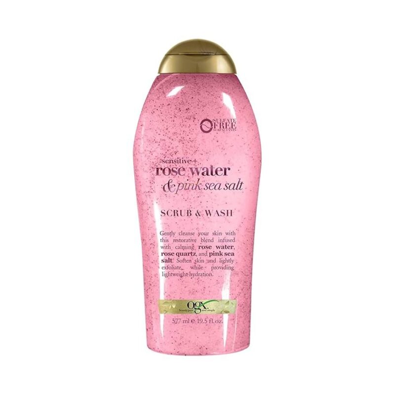 OGX Wash Scrub Rose Water 19.5 Oz